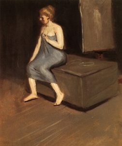 Model sitting by Edward Hopper