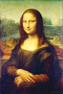 Famous Renaissance painting Mona Lisa by Leonardo da Vinci