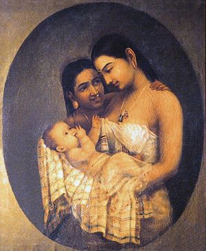 Mother and Child by Raja Ravi Varma
