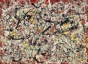 Mural on Indian Red Ground by Jackson Pollock