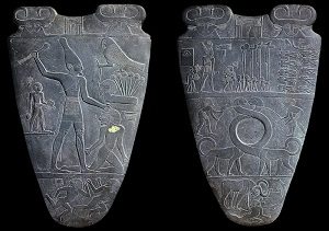 egyptian art depicted by Narmer Palette