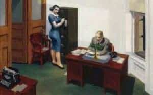 Office at Night by Edward Hopper