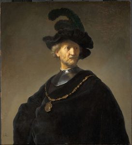 Old Man with a Gold Chain by Rembrandt