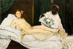 Impressionism art depicted by Olympia