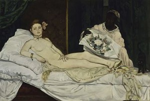 Olympia Painting by Edouard Manet.