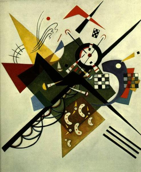 on white II by wassily kandinsky