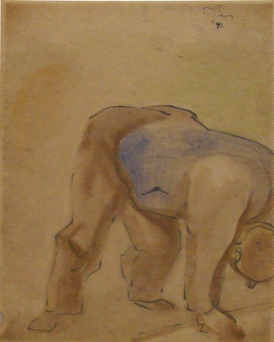 pike street market sketch by mark tobey
