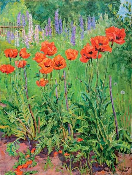 poppies by pyotr konchalovsky