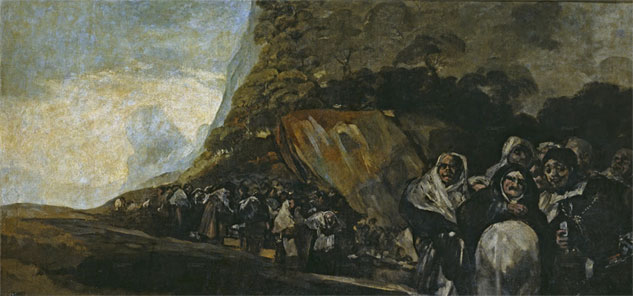 Procession of the Holy Office black paintings goya