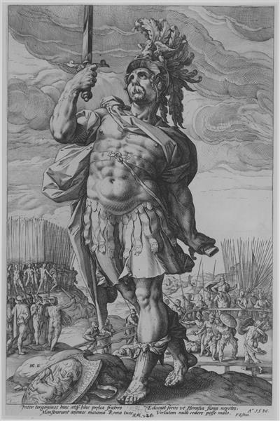 publius horatius by hendrick goltzius