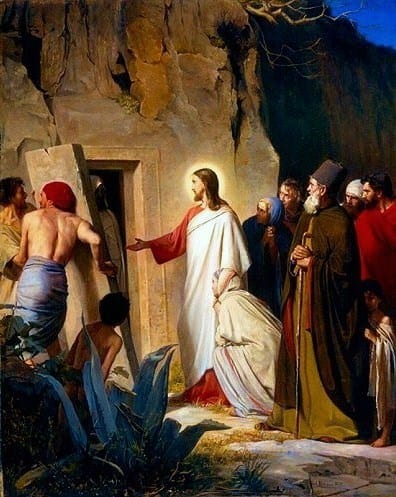 raising of lazarus by carl bloch