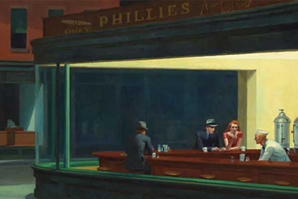 Nighthawks Painting