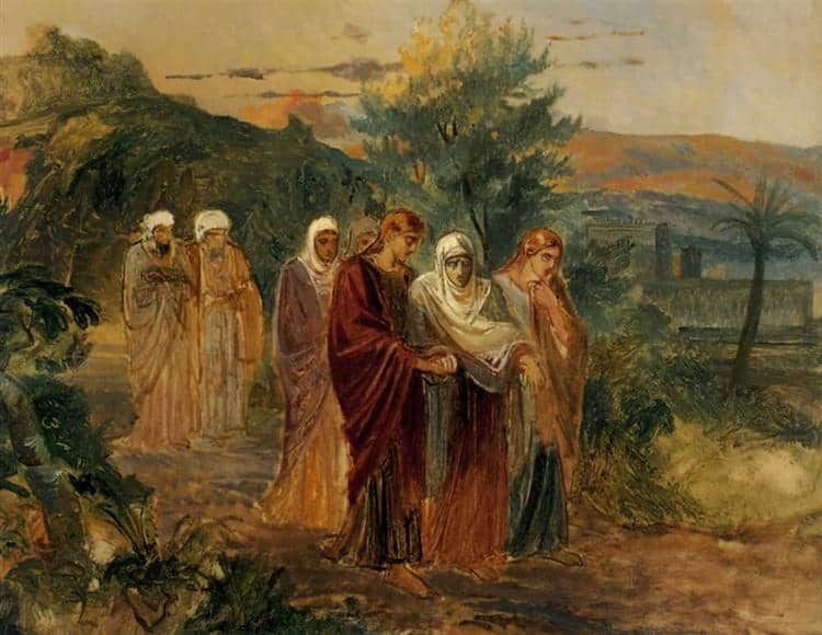 returning from the burial of christ by nikolai ge