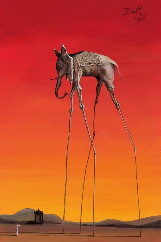 Salvador Dali Elephant Painting