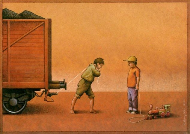 famous paintings satire