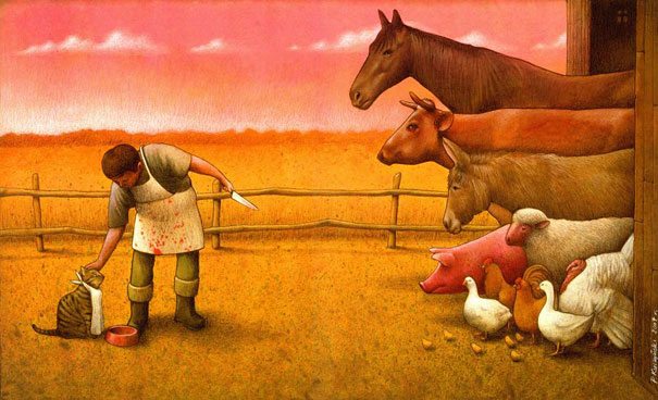 famous paintings satire