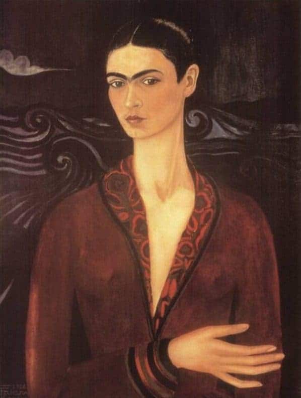 Self Portrait Velvet Dress by Frida Kahlo
