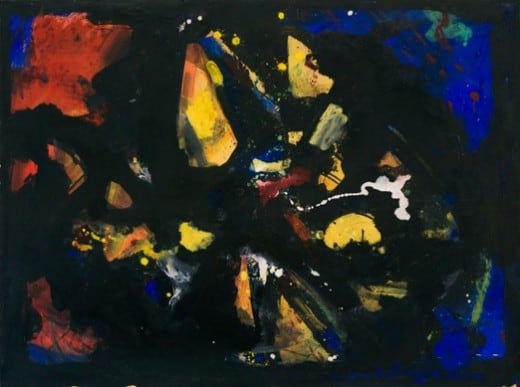 shapes in black by hans hofmann