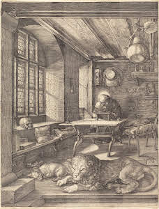 St. Jerome in His Study by Albrecht Dürer