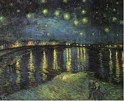 Impressionism art depicted by Starry Night Over the Rhone