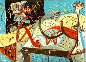 Stenographic Figure by Jackson Pollock