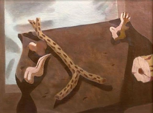 still life - dry cactus by adolph gottlieb
