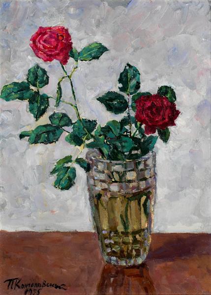 still life with flowers by pyotr konchalovsky