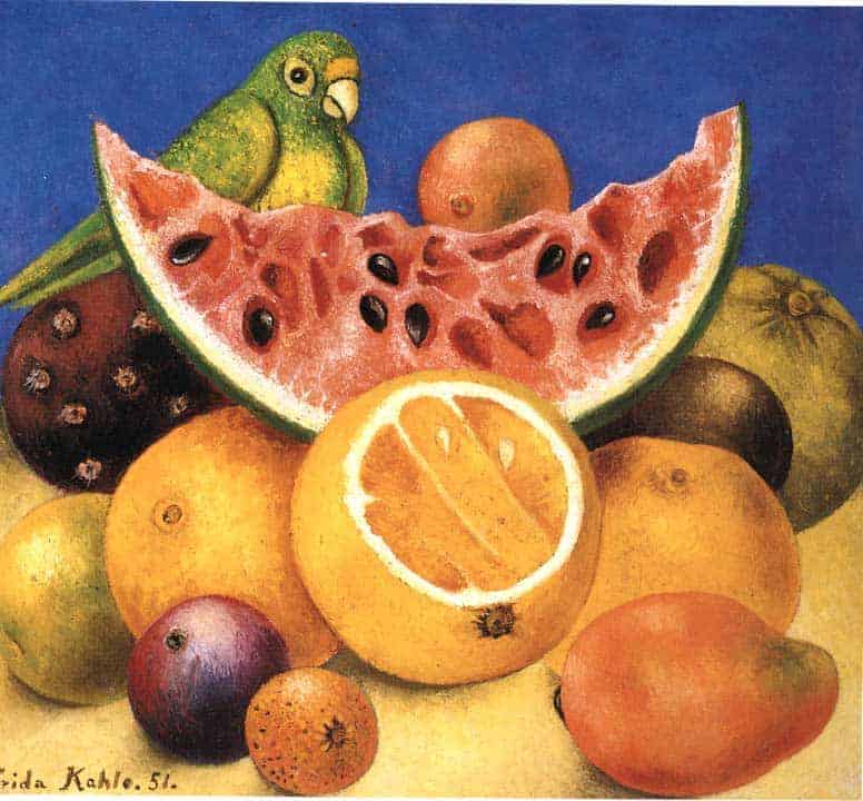 Still Life with Parrot Frida Kahlo