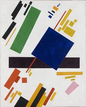 Abstarct art depicted by Suprematist Composition