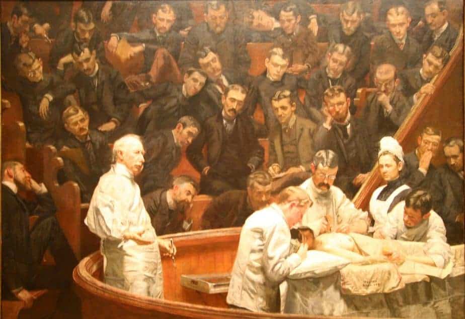The Agnew Clinic Painting by Thomas Eakins.