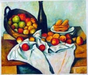Cubism art depicted by The Basket of Apples
