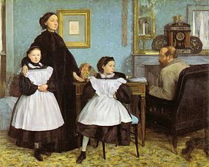 Realism art depicted by The Bellelli Family