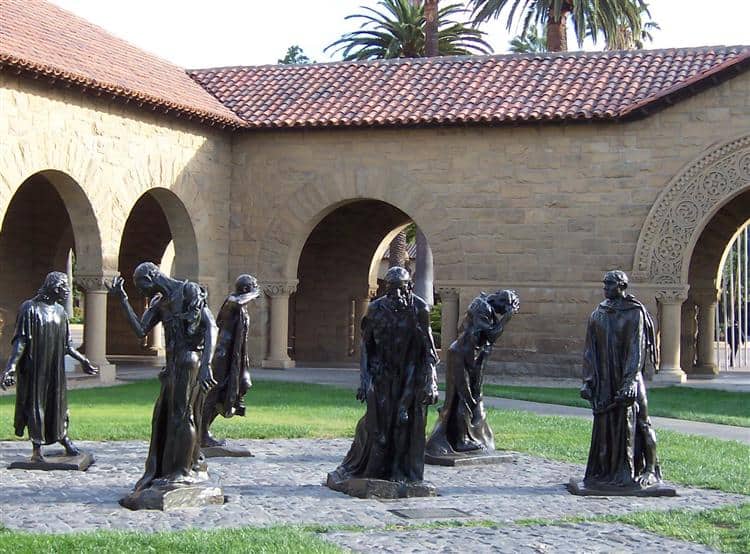 the burghers of calais by auguste rodin