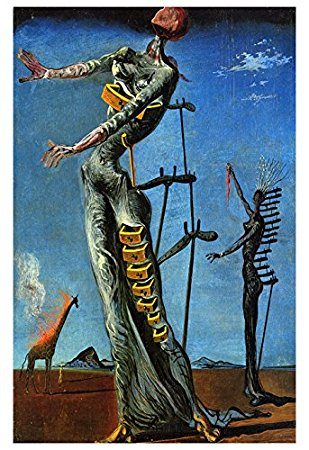 The Burning Giraffe painting by salvador dali