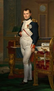 The Emperor Napoleon in His Study at the Tuileries Painting by Jacques Louis David
