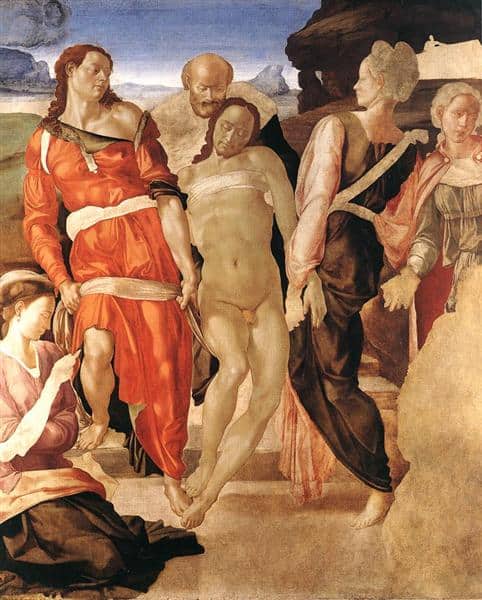 the entombment by michelangelo