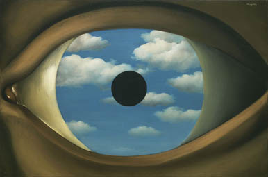The False Mirror by Rene Magritte