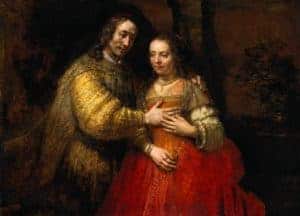 The Jewish Bride by Rembrandt