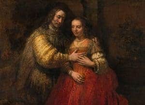 Love in Art depicted by The Jewish Bride