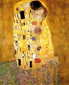 Love in Art depicted by The Kiss