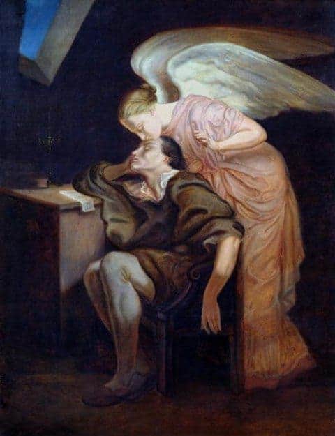 The Kiss of the Muse by Paul Cezanne