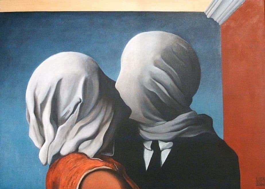 The Lovers by Rene Magritte