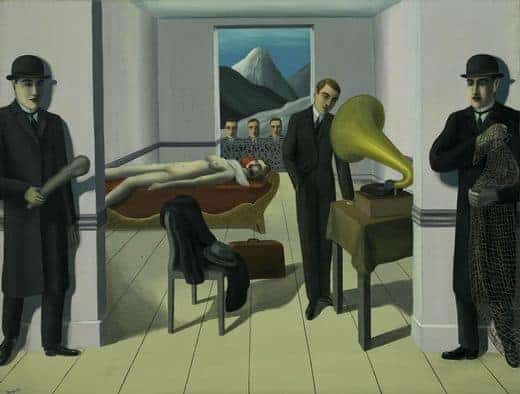 The Menaced Assassin Painting by Rene Magritte