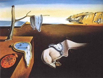 The Persistence of Memory painting by salvador dali