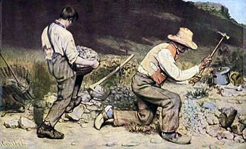 Realism art depicted by The Stone Breakers