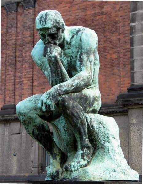 the thinker by auguste rodin