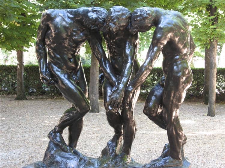 the three shades by auguste rodin