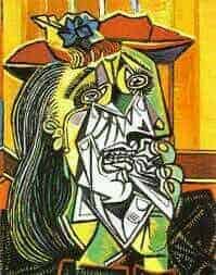 Cubism art depicted by The Weeping Woman
