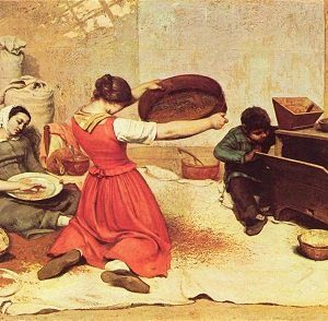 Women in Art depicted by The Wheat Sifters
