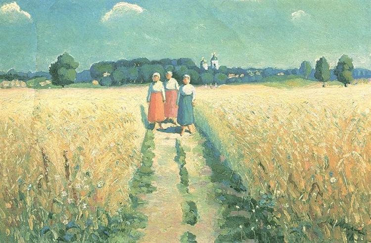 three women on the road by kazimir malevich